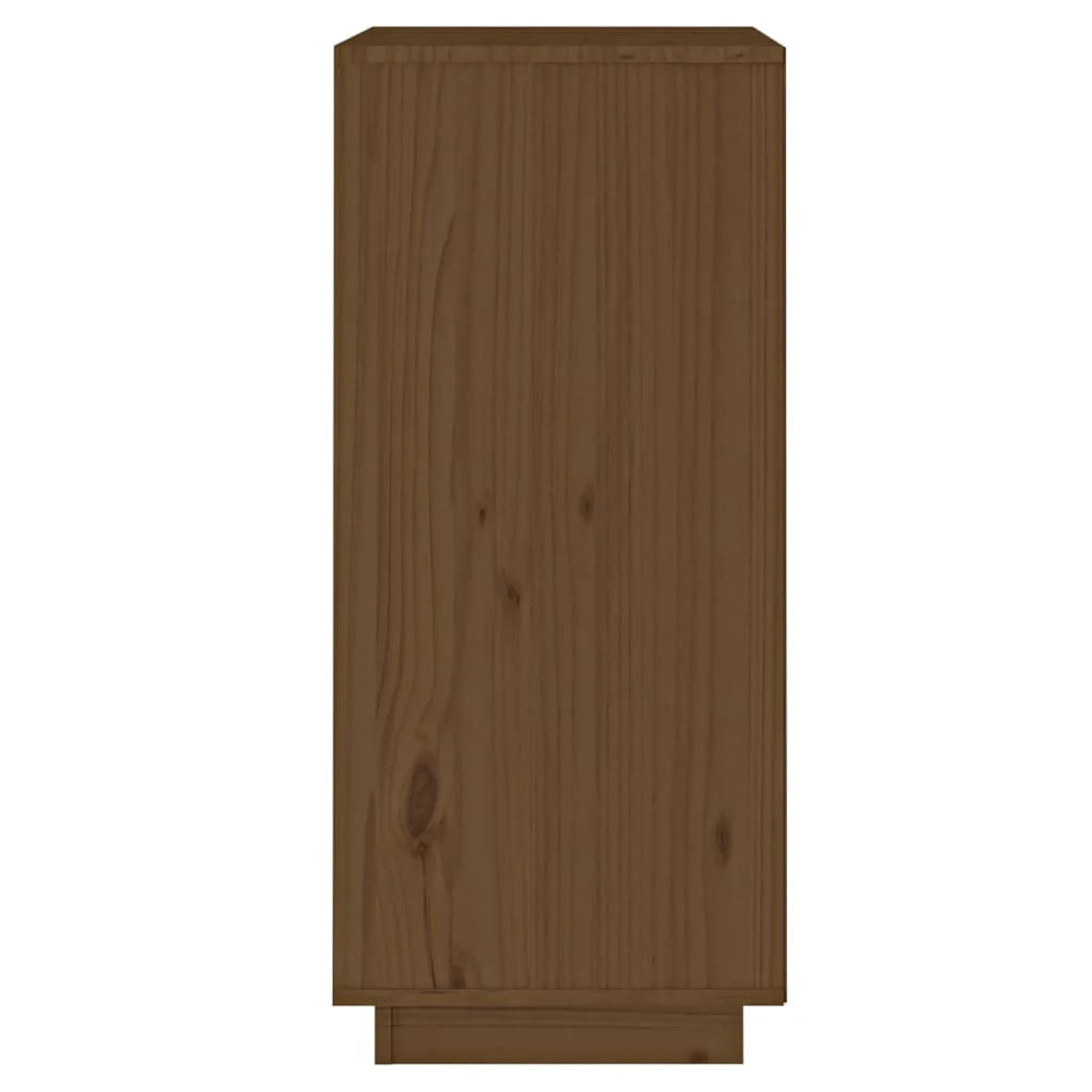 Buffet credenza cassettiera armadio mobile contenitore organizer per cucina soggiorno salotto 38 x 35 x 80 cm legno massello di pino marrone 02_0035746