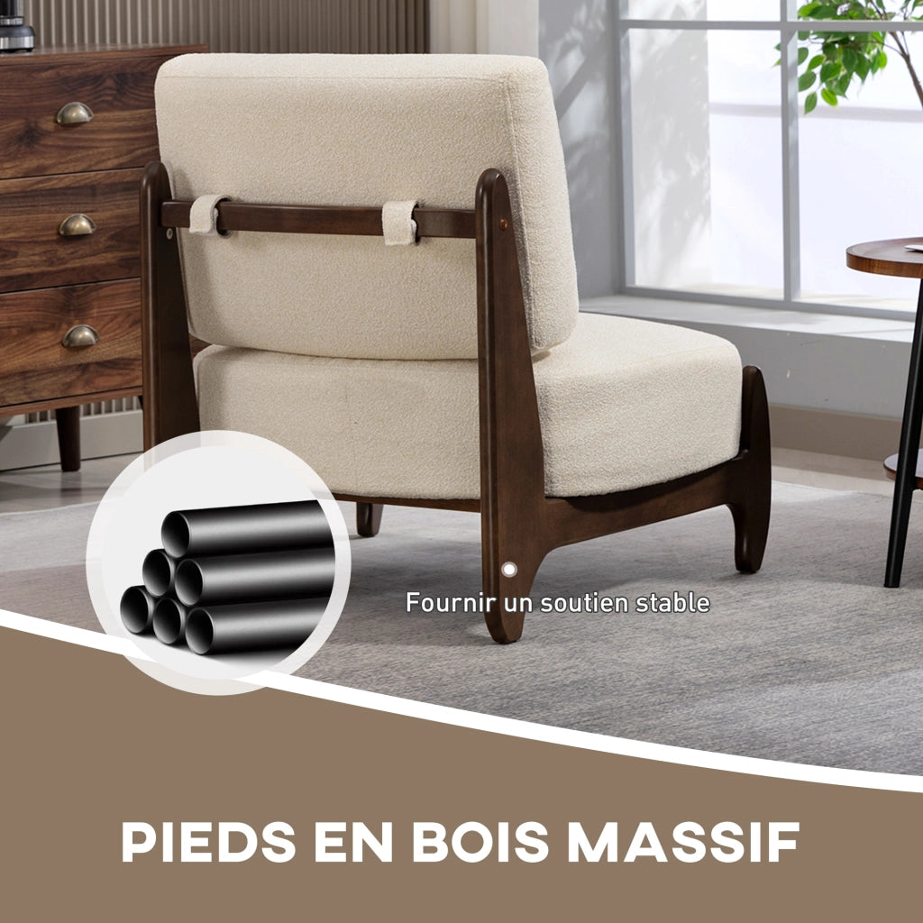 Poltrona relax in velluto ¨C zephmum ¨C 72x73.5x81 cm crema