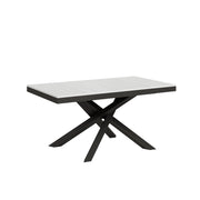 Tavolo allungabile 90x160/264 cm Volantis Evolution telaio Antracite - Bianco Frassino
