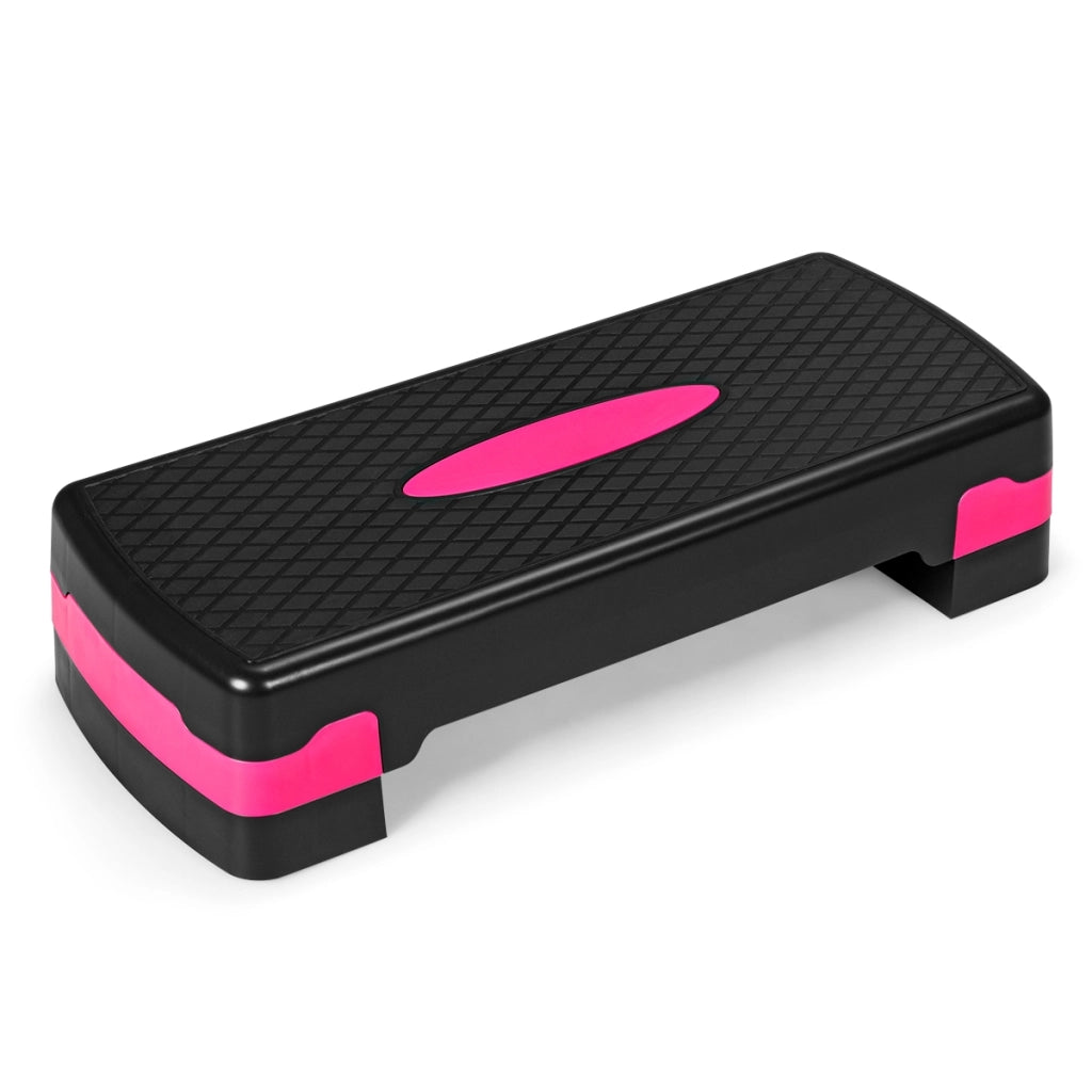 Step 66,5 cm per allenamento aerobico con rialzo e superficie antiscivolo, Step per casa palestra e ufficio