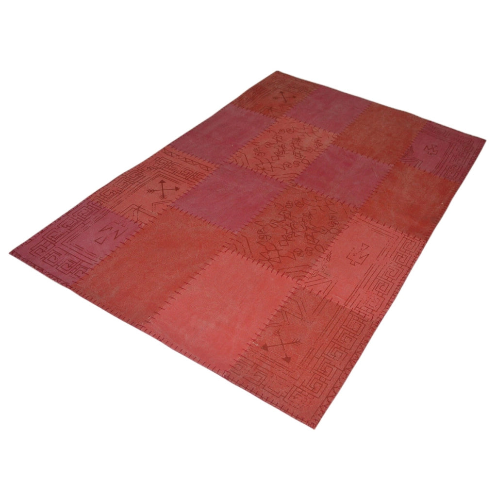 Tappeto Lyrical 200 Patchwork in Cotone Blu e Grigio