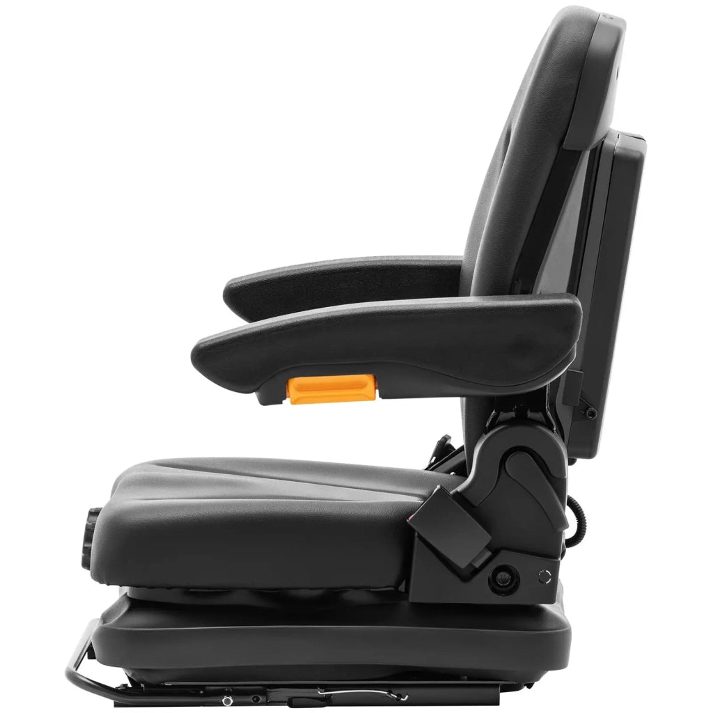 Sedile per trattore 42 x 47 cm con sospensioni regolabili in acciaio verniciato a polvere PVC schiuma sintetica nera 14_0009936