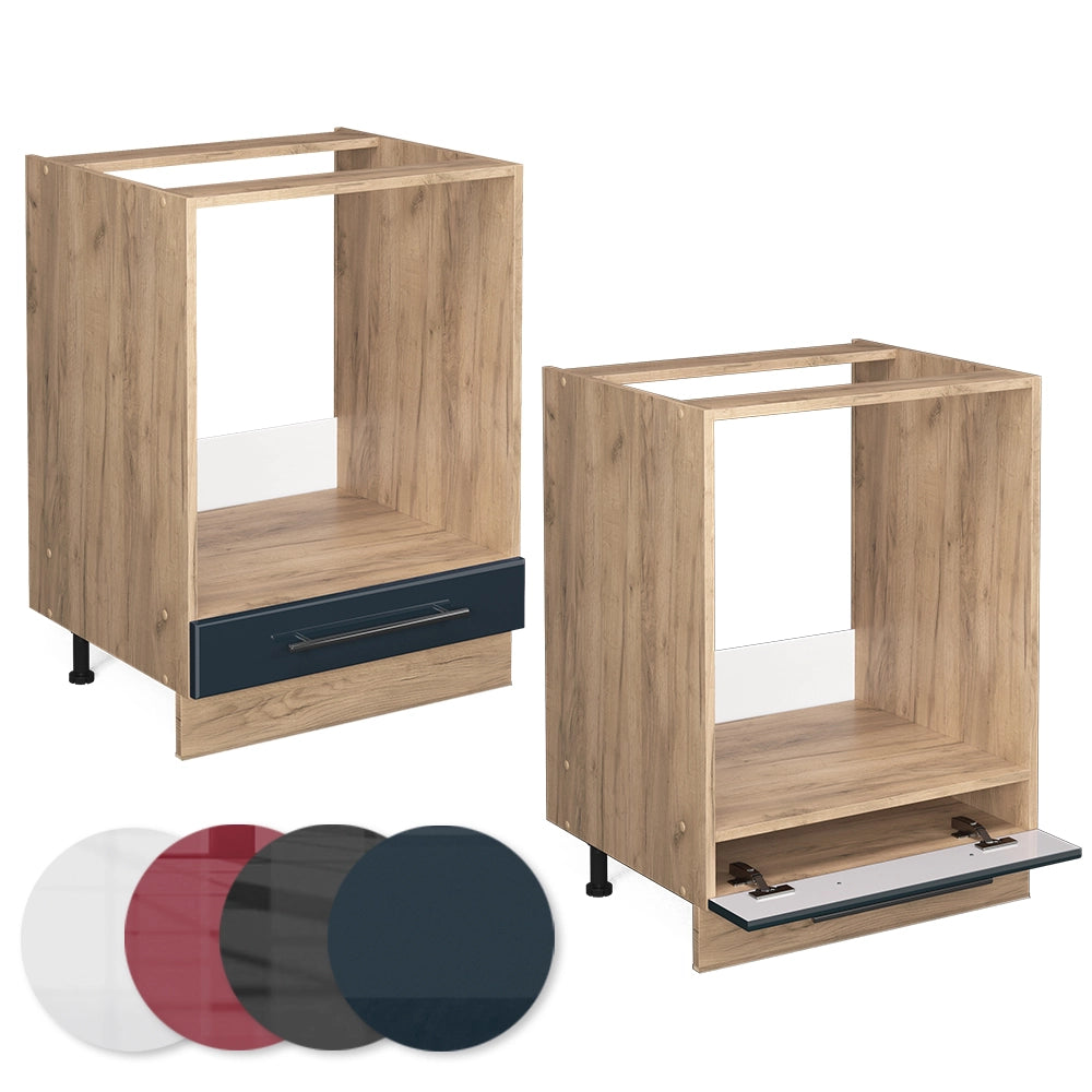 Vicco Armadi da cucina  Blu scuro lucido 60 cm senza piano di lavoro