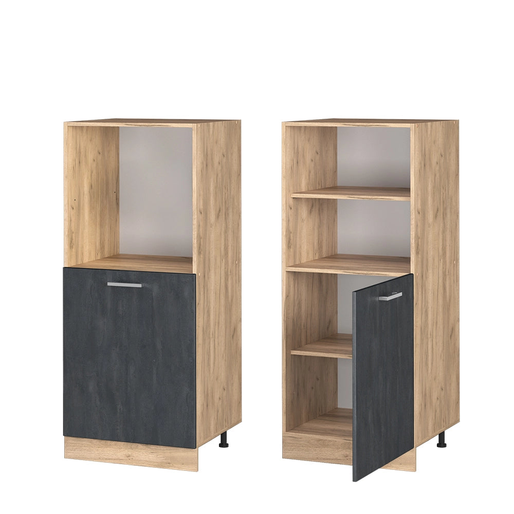 Vicco Mobile per forno da incasso Calcestruzzo nero 60 cm