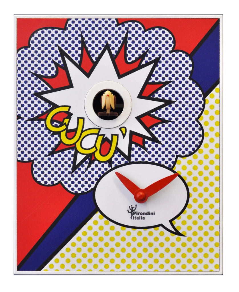 Orologio a Cucù da Parete 16,5x20x10cm Pirondini Italia D'Apres Roy Lichtenstein