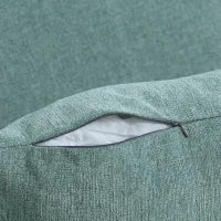 Poltrona Letto Singolo Salvaspazio Reclinabile su 4 Livelli con Seduta Imbottita, 96x84.5x87.5cm, Verde