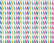 Puntoni di paglia in carta biodegradabili per festa bambini compleanno matrimonio battesimo - grande formato colorato a strisce - 50 pezzi