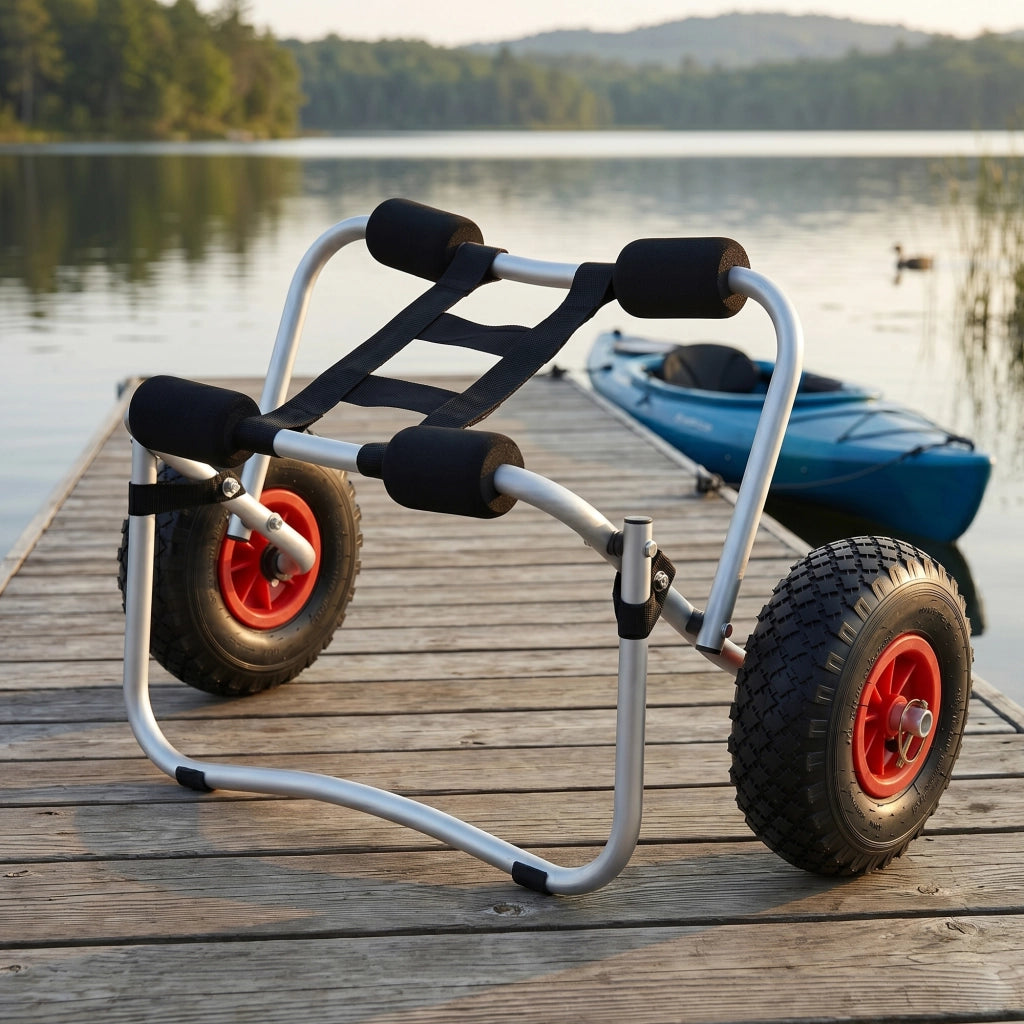 Carrello Pieghevole in Alluminio per Trasporto Kayak Canoa in.tec
