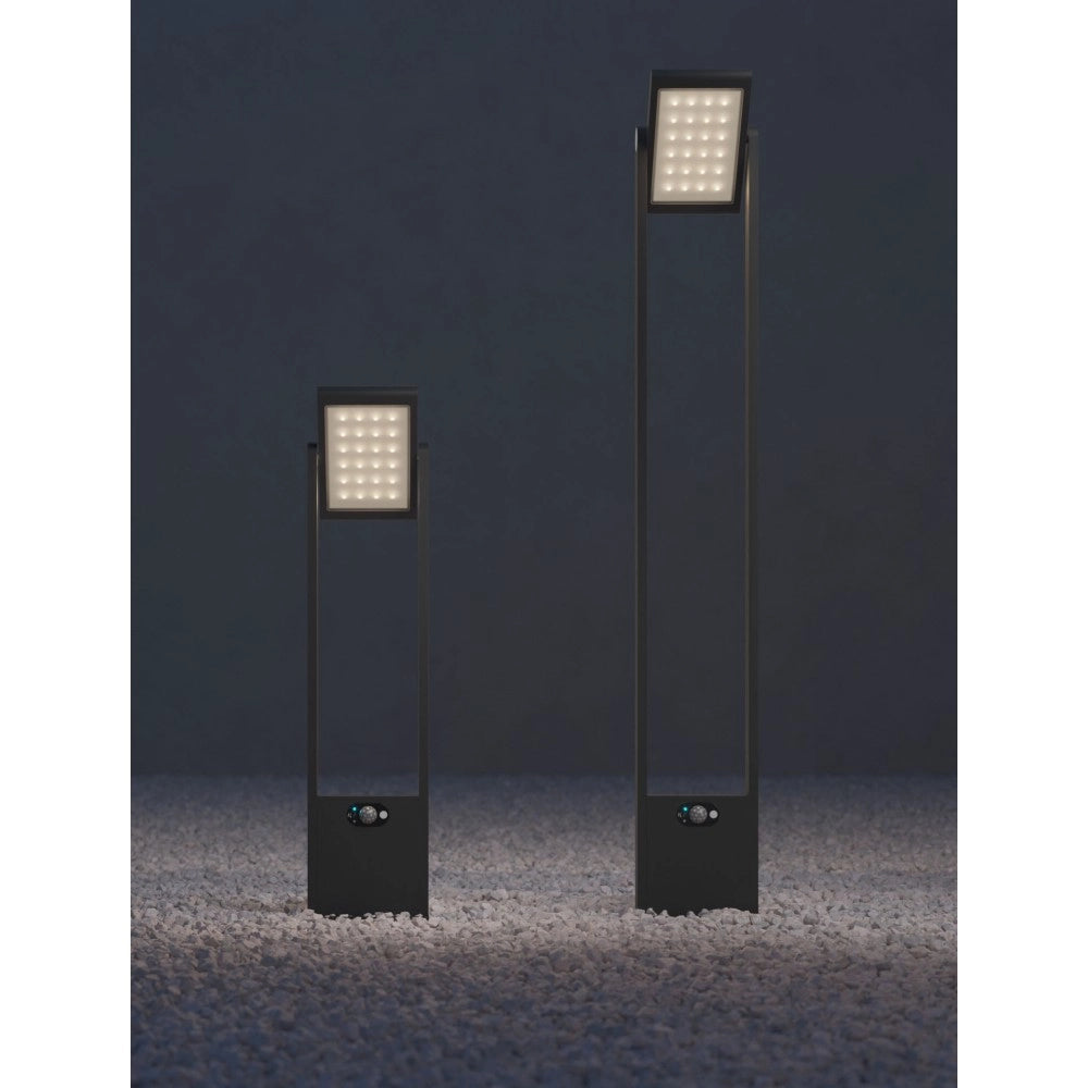 POPA - Faretto a energia solare nero 100 cm 4000K Luce da giardino Beneito Faure