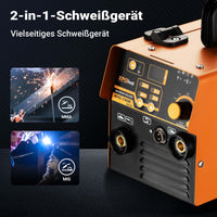 Saldatrice a Elettrodo MMA IGBT, Corrente Regolabile 30-120A, Accessori Inclusi, Display LED