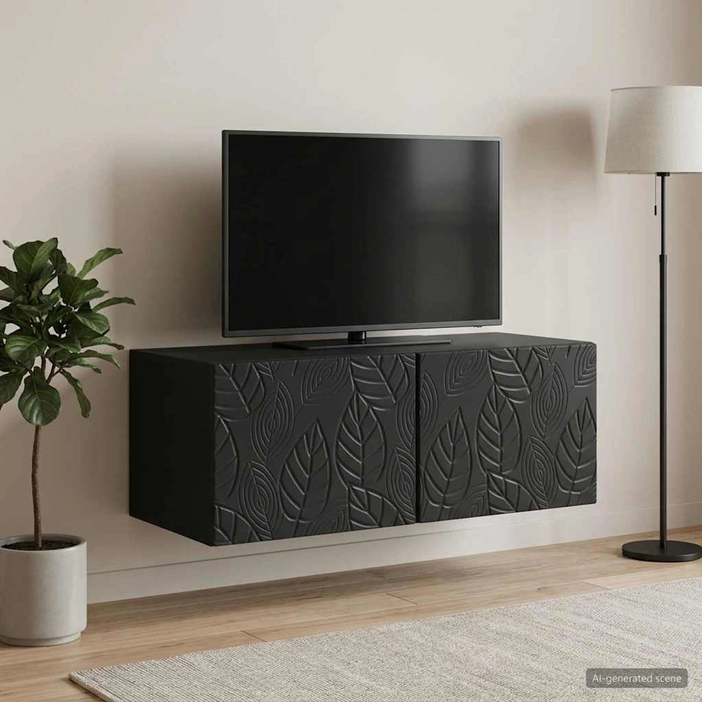 Mobile Porta TV da Muro 98 x 41 x 30 cm Nero 898866