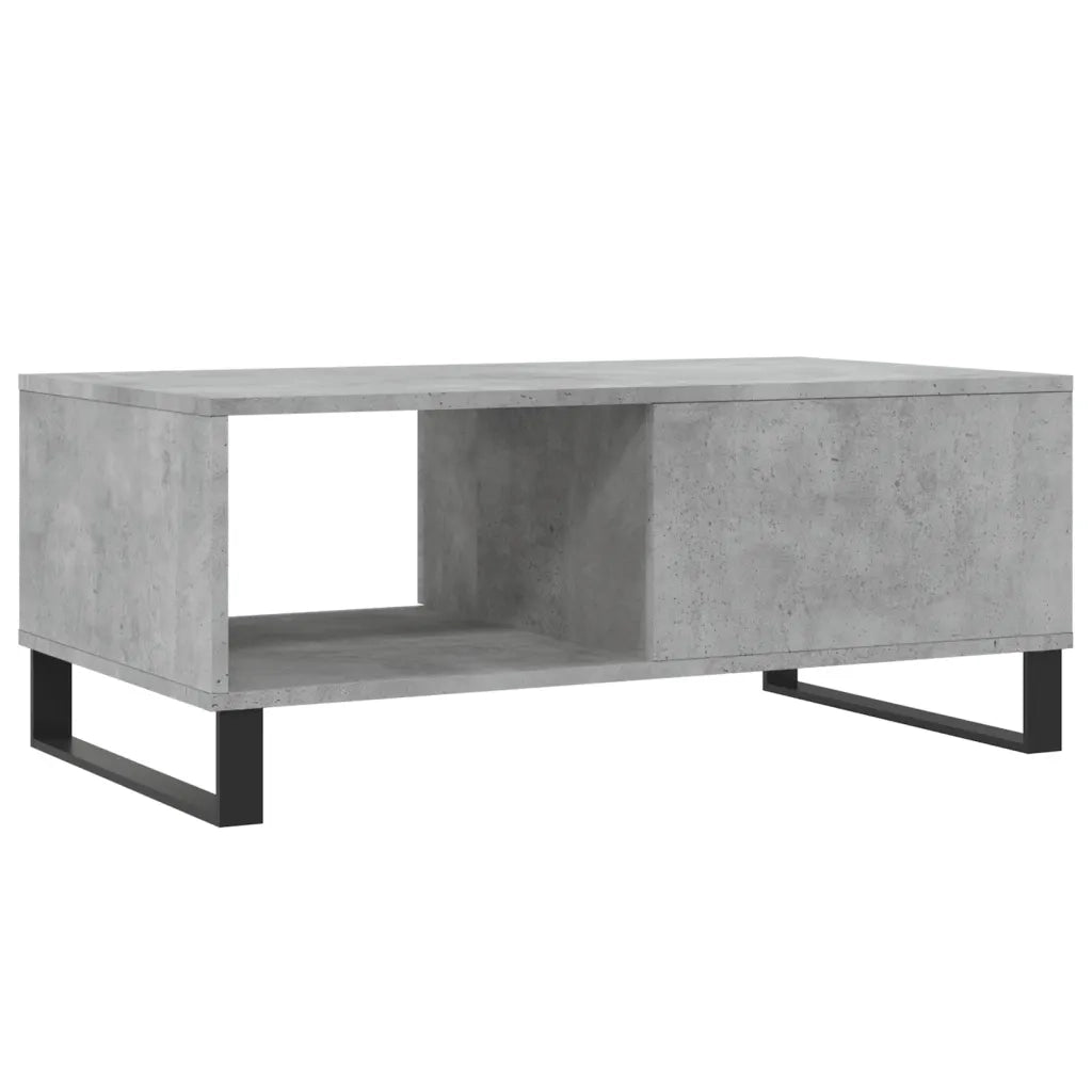 Tavolino salotto | Tavolino da caff¨¨ | Tavolino da Soggiorno Grigio Cemento 90x50x36,5 cm Legno Multistrato