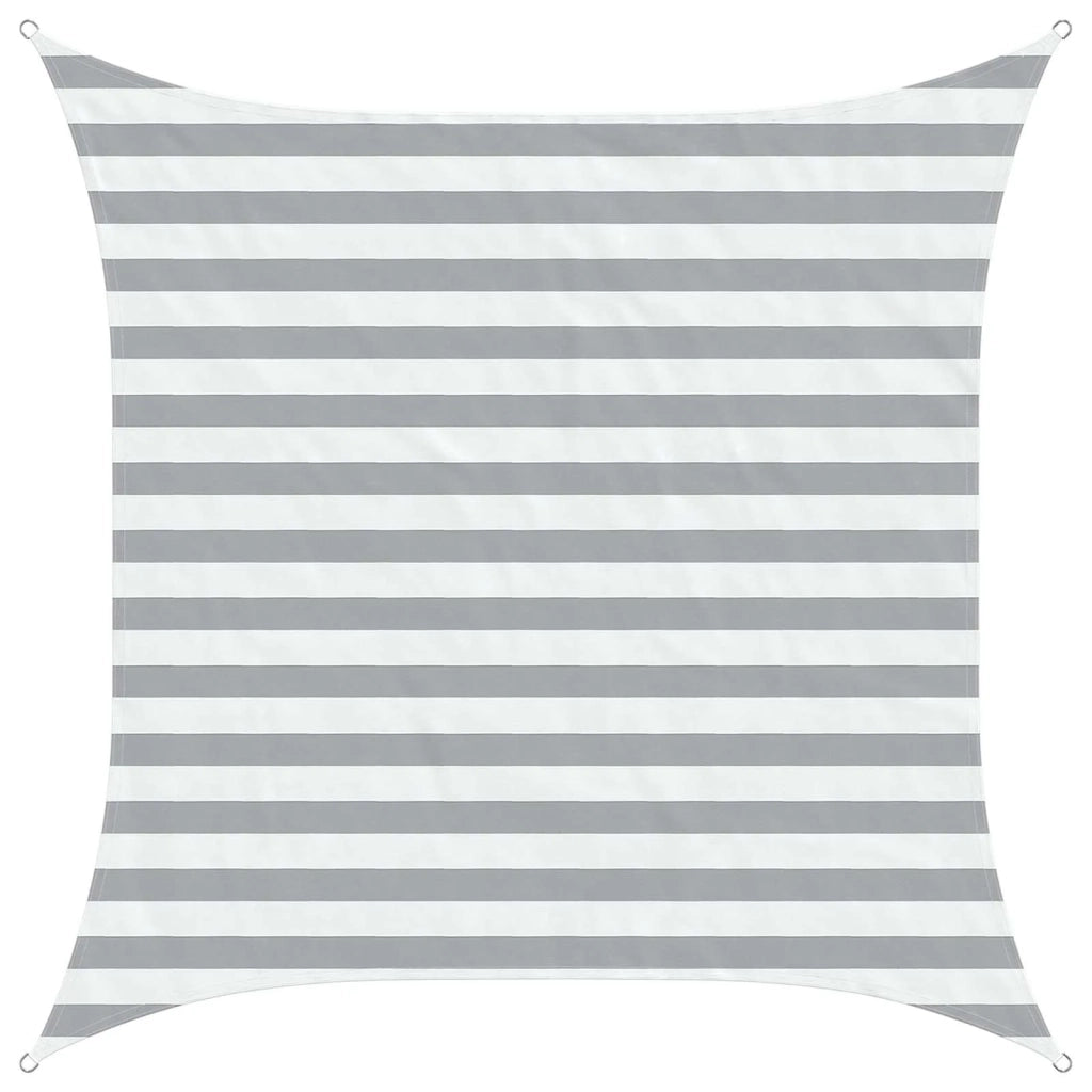 Vela Parasole | Telo Ombra | Vela da ombra solare Grigio chiaro e bianco 2 x 2 m