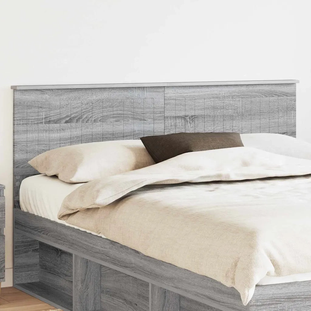 Testiera-Testata-Testiera Decorativa Grigio Sonoma 150 cm Legno multistrato 118523
