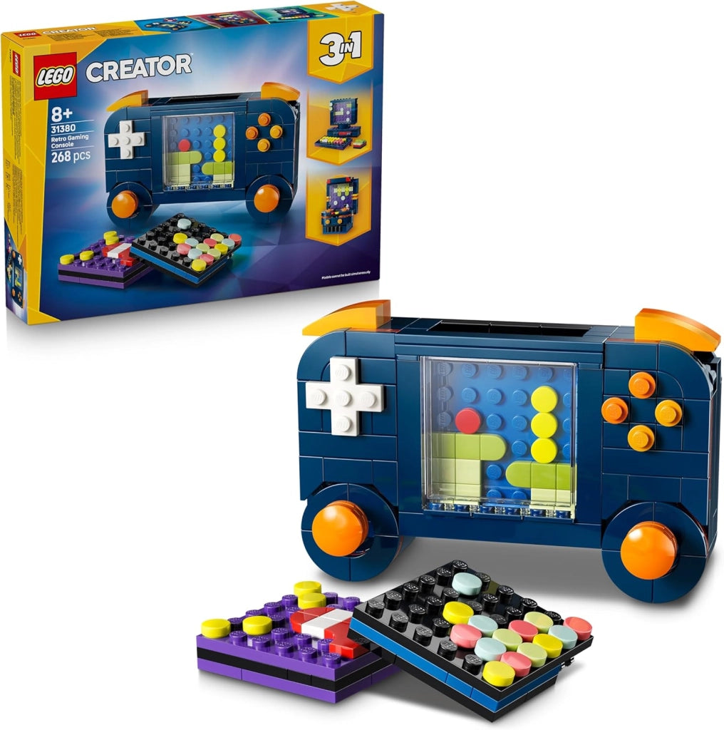 LEGO Creator 3 in 1 Console di Gioco Retro - Giocattolo Trasformabile in Cabinato Arcade o Computer con Tastiera e Mouse
