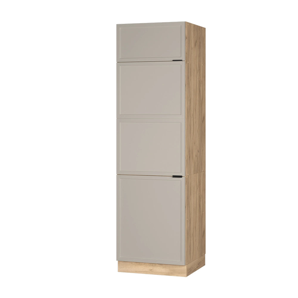 Vicco Mobiletto per frigorifero GrigioBeige 60 cm