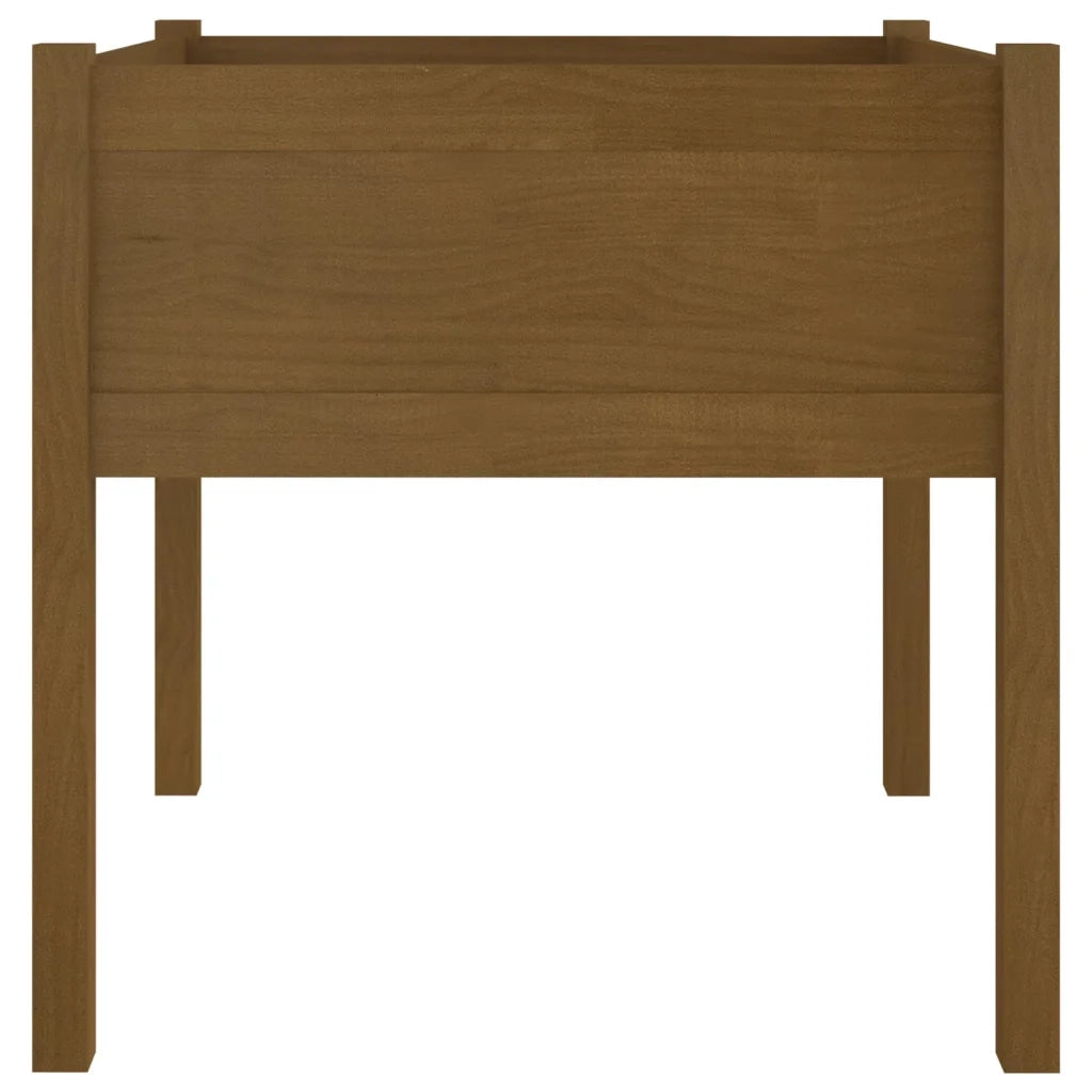 Fioriere 2 pz Ambra 70x70x70 cm in Legno Massello di Pino 810816