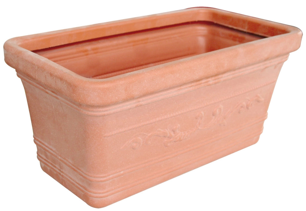PRESTIGE VASO CASSETTA IN RESINA 80 X 34 CM FINITURA IMPRUNETA
