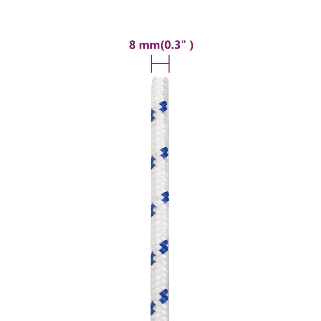 Corda per barca Bianca 8 mm 25 m in Polipropilene 152289