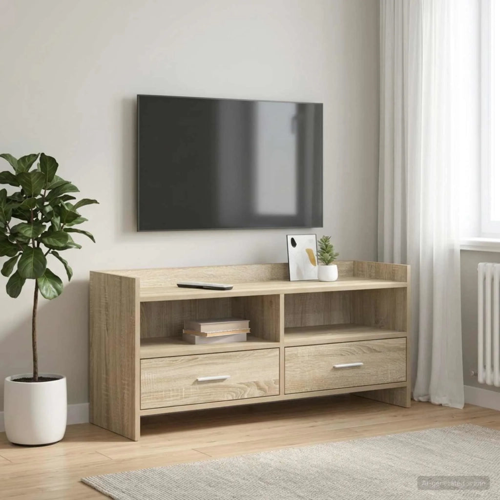 Mobile TV 100 x 33 x 47 cm Rovere Sonoma Legno ingegnerizzato 8011157