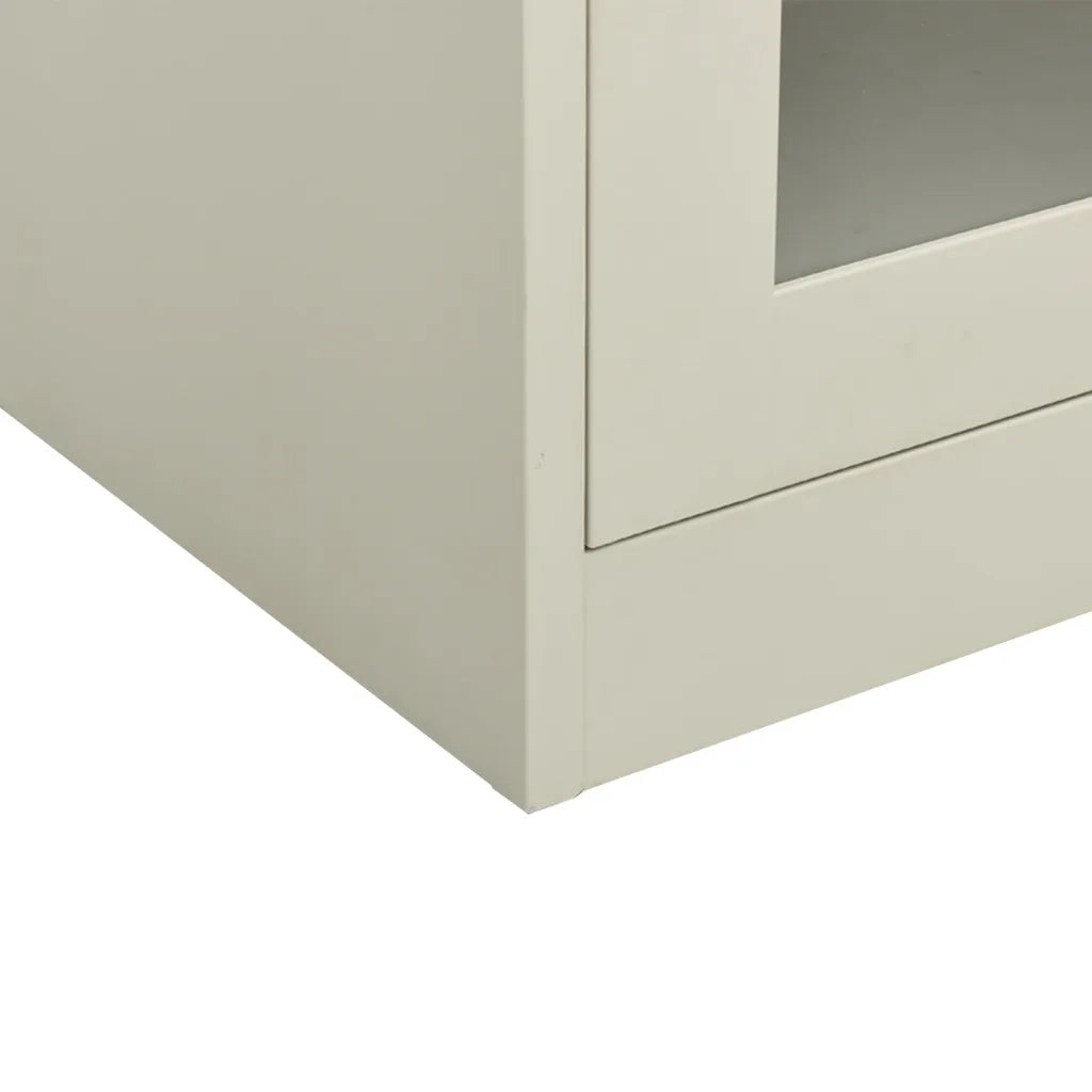 Armadio per Ufficio Grigio Chiaro 90x40x90 cm in Acciaio