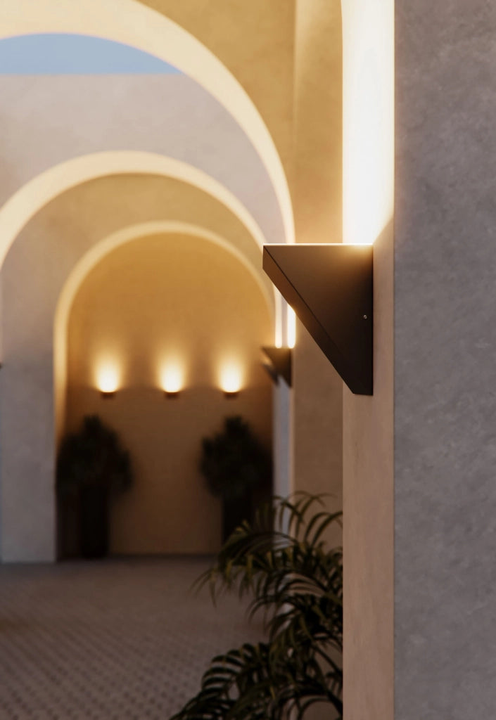 Comet Applique LED da Parete Dimmerabile 40x90cm Switch CCT 2700K/3200K/4000K IP65 Bianco Opaco per Esterni ed Interni Design Elegante e Moderno