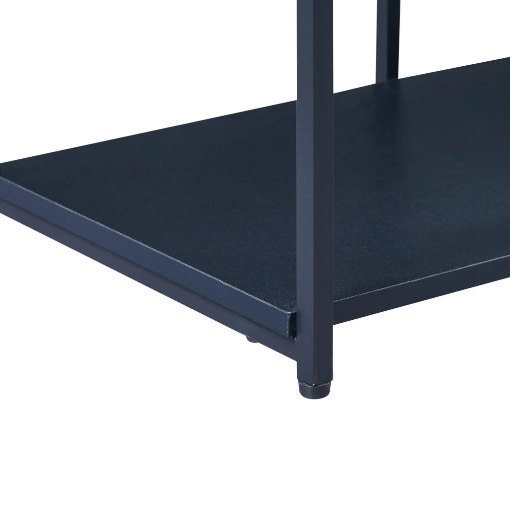 Scaffale dal design senza tempo per soggiorno/camera da letto mobile contenitore indipendente Rælingen 180 x 180 x 33 cm nero 03_0011152