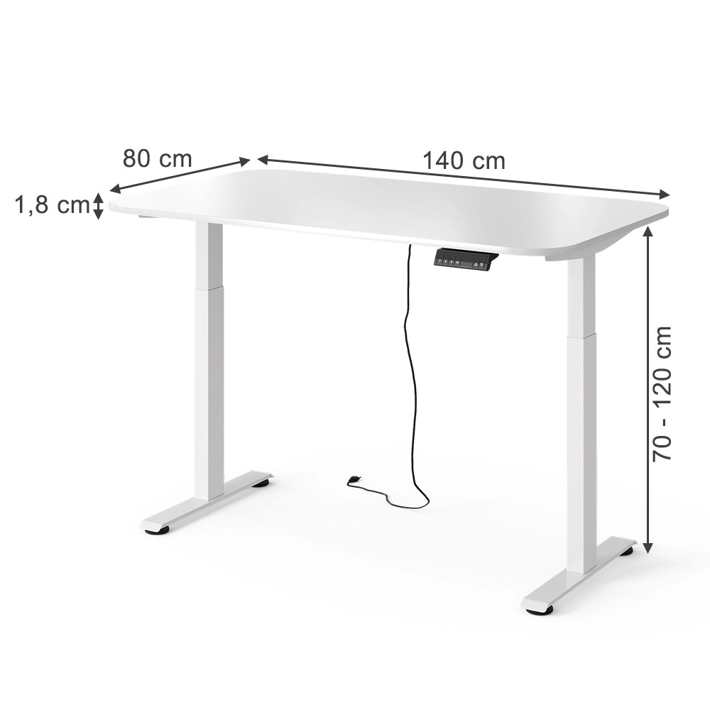 Vicco Scrivania Bianco 140 x 80 cm
