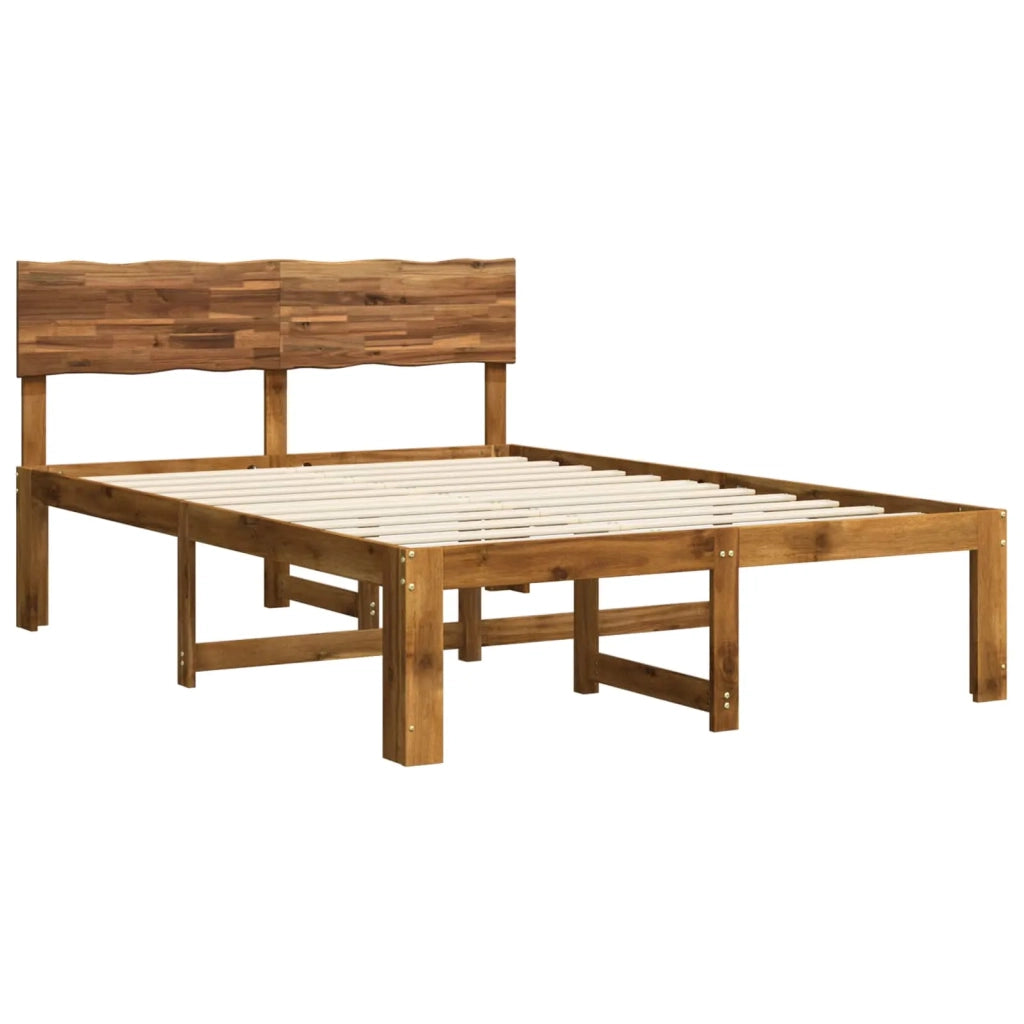 Letto matrimoniale con testiera ROSTOCK Naturale 140 x 190 cm 903366