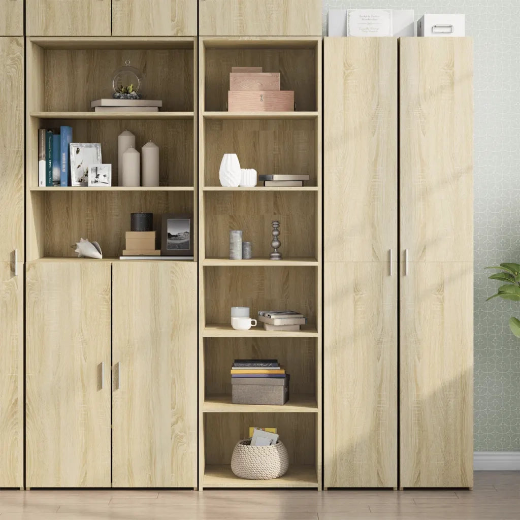 Credenza | Madia | Buffet da pranzo | Armadio da pranzo Rovere Sonoma 50x41x185 in Legno Multistrato