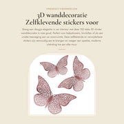 Sticker 3D per Parete 150 pezzi - Decorazione Rosa Oro - Sticker Rimovibili - Incluso Adesivo Bicomponente - Sticker per Parete per Festa di Bambino/ Matrimonio