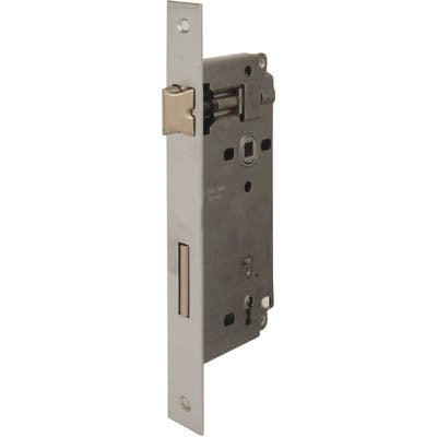 SERRATURA PATENT B.QUADRO CROMO OPACO 040P BONAITI  I.MM 90 F.MM 22 E.MM 50