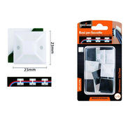 Trade Shop - Set 12 Pezzi Basi Per Fissaggio Fascette Passante Supporto Adesivo 23x23mm 57193 -