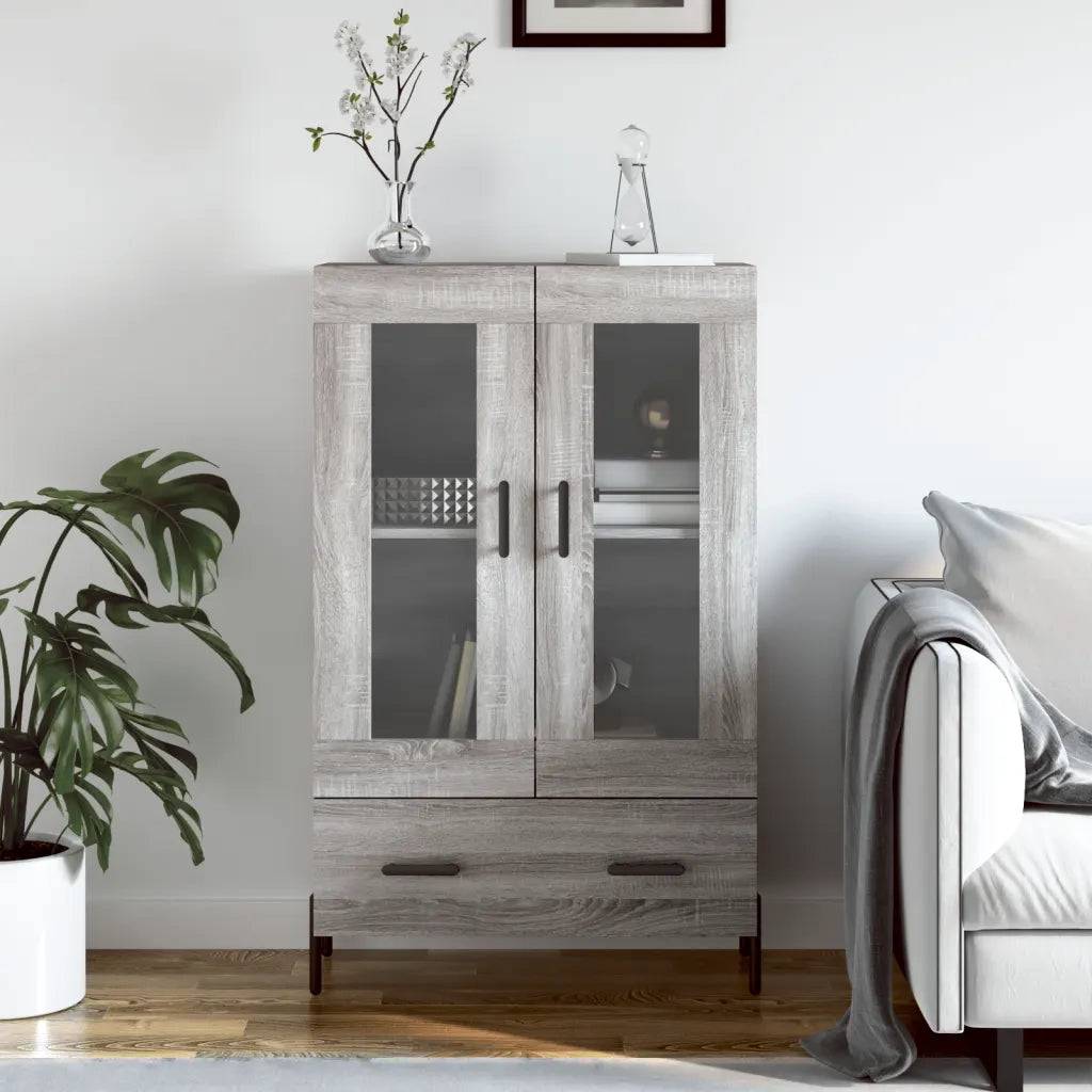 Credenza-Buffet-Armadio da cucina Grigio Sonoma 69,5x31x115 cm in Legno Multistrato 716153