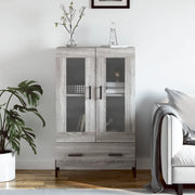 Credenza-Buffet-Armadio da cucina Grigio Sonoma 69,5x31x115 cm in Legno Multistrato 716153