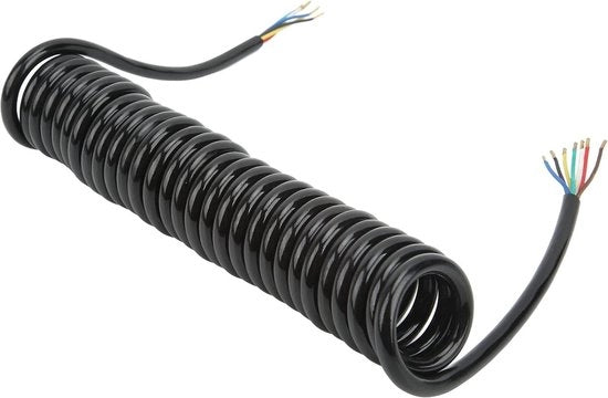 Cavo di estensione per rimorchio 12,8 ft 20 AWG 7 nuclei - Caravella RV - Poliuretano rame - Connettore sulla rete elettrica.