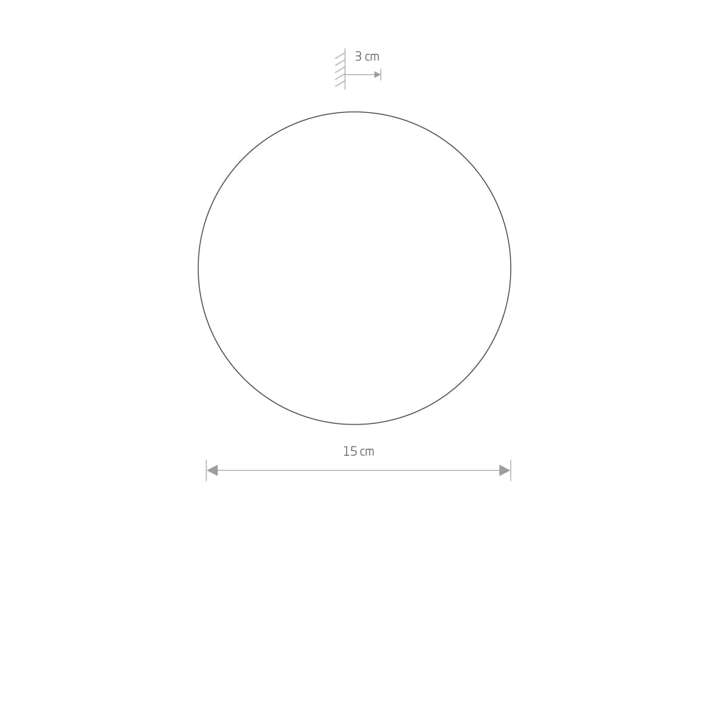 Applique tonda cioccolato 7W 3000K Ring LED S Nowodvorski