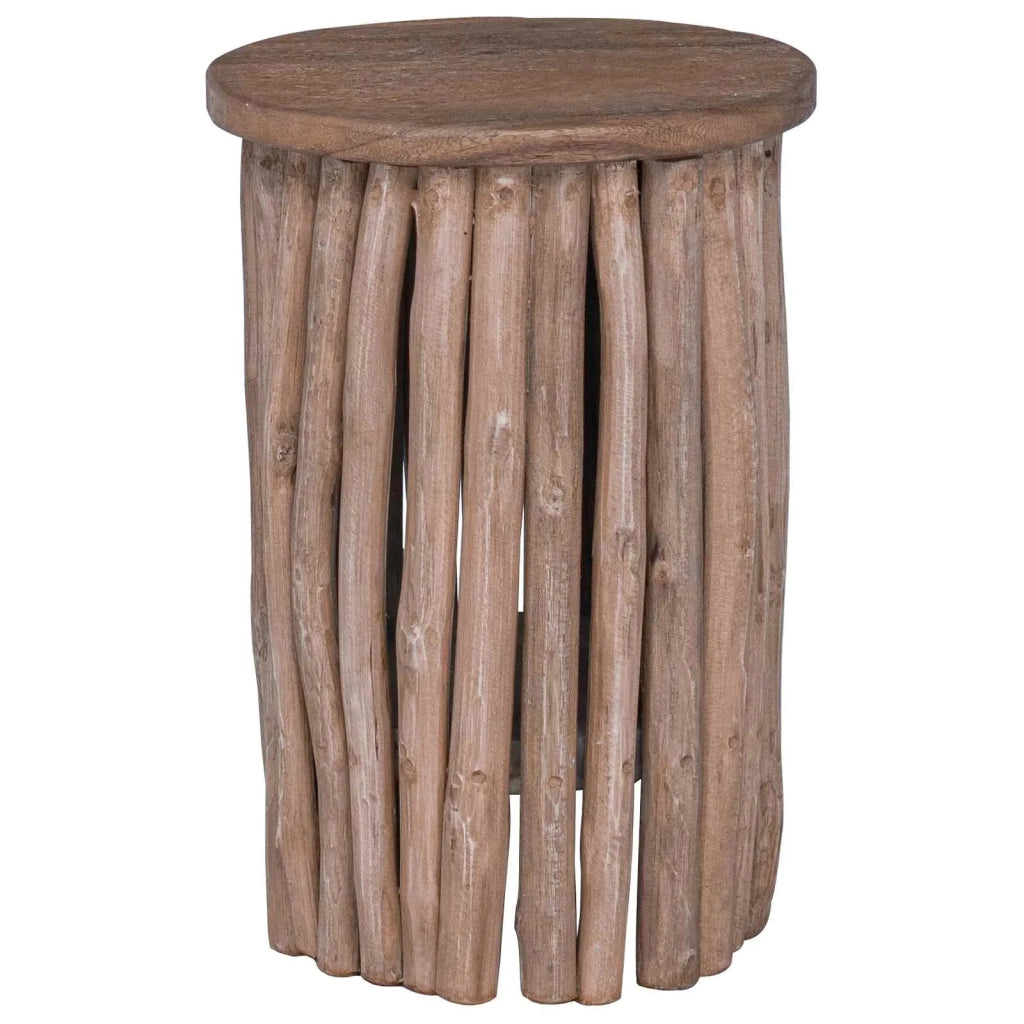 Pouf Naturale 30 x 30 x 45 cm Legno di teak solido 42012387