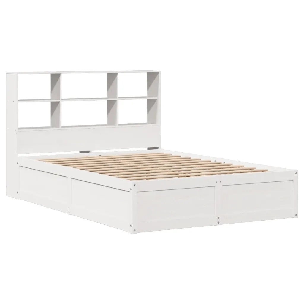 Letto senza Materasso Bianco 140x190 cm Legno Massello di Pino 3323468
