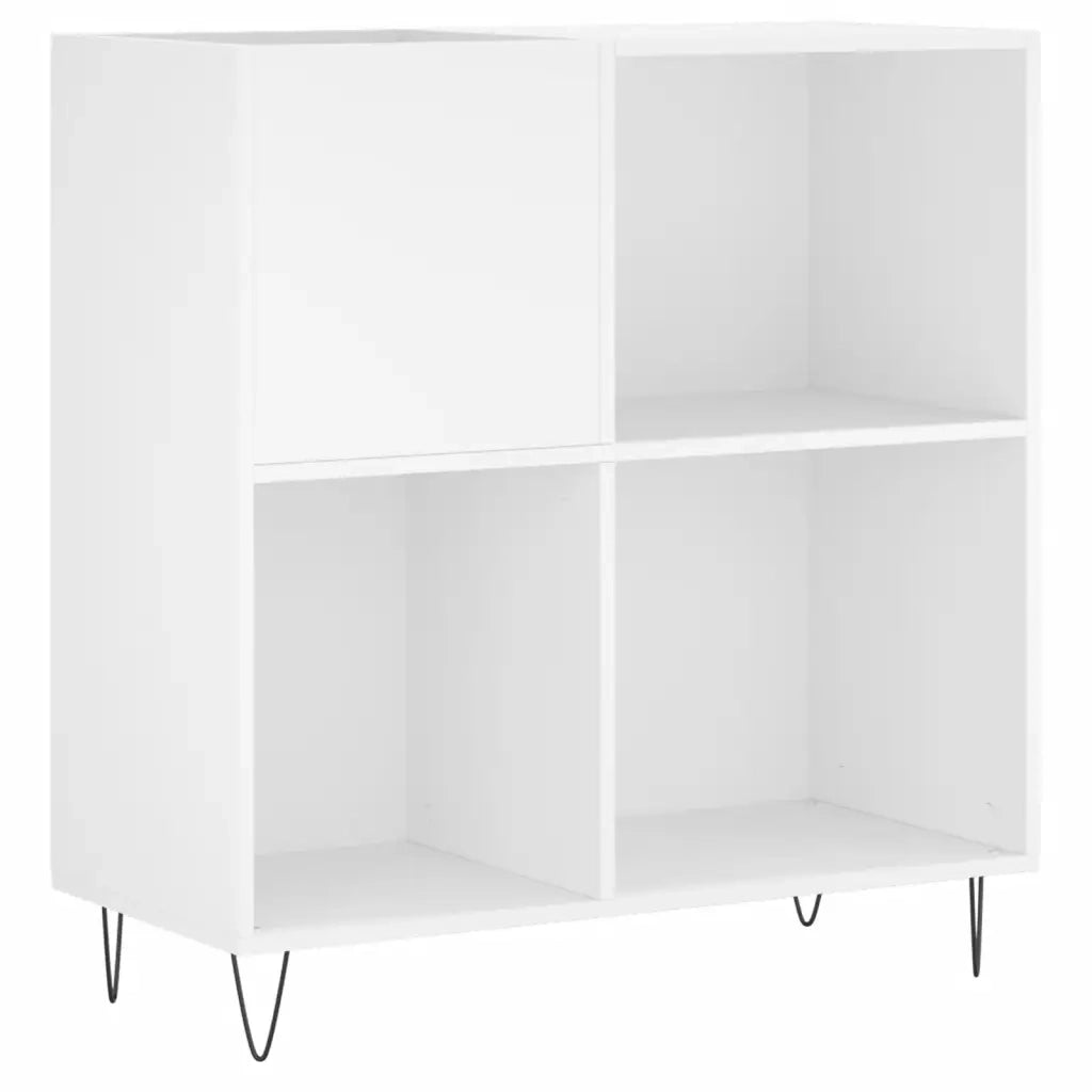 Mobile Porta Dischi Bianco 84,5x38x89 cm in Legno Multistratocod mxl 79599