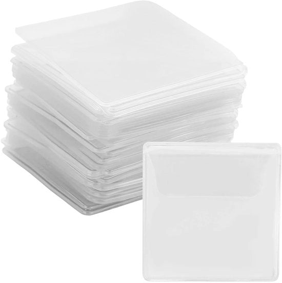 Munthoezen in Transparenza 52 Stuks - Opbergzakken in Kunststof - Acqua-Resistenti - Coperchio Antiscivolo - Robusti e Duraturi - Opbergzak per Monete