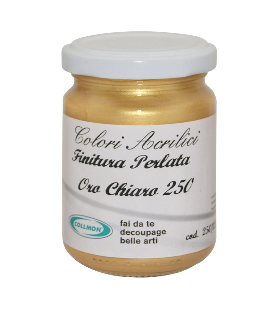 COLORE ACRILICO ORO CHIARO PERLATO ML 125