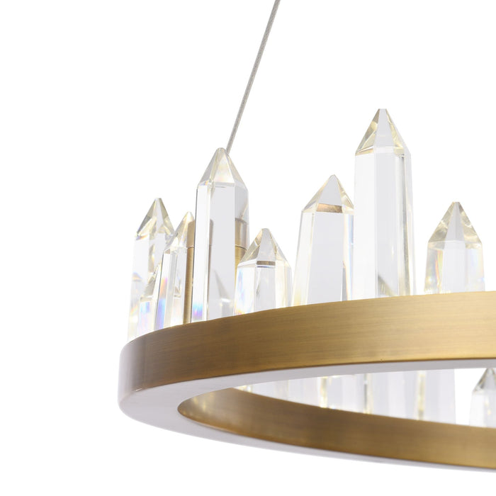 Lampada pendente Modern in Metallo Gletscher Ottone