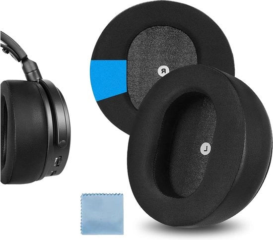 Sostituzione Pads Orecchio per Cuffie Wireless - Gel di Raffreddamento Sportivo - Orecchini di Cuffia - Coperture Orecchio - Riparazione Componenti - Ice Silk/Nero