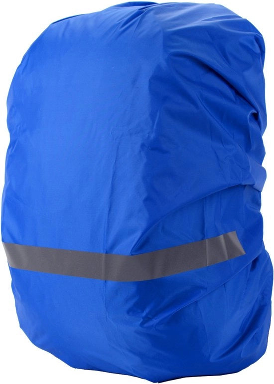 Copri zaino impermeabile, riflettente, per zaini, copertura zaino, 1 pezzo, copri zaino riflettente, Adatto per Escursioni all'aperto, Ciclismo, Arrampicata, Campeggio - Blu Reale (XL, 56-70L)