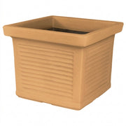 Vaso quadrato decorativo classico tradizionale 48x48 H38 in polimero resistente impruneta per piante per giardini e terrazze - Made in Italy - Monacis