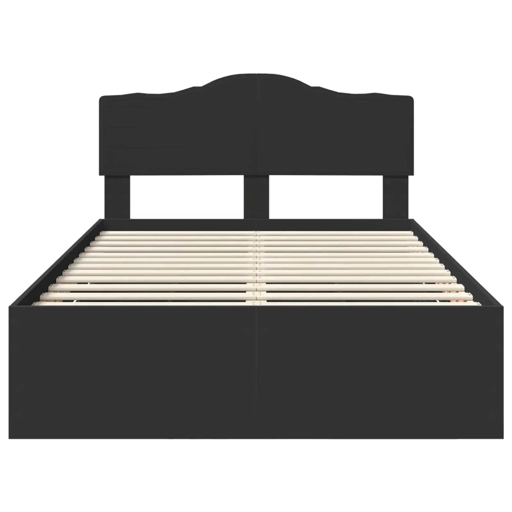 Struttura del letto Nero 120 x 190 cm Legno Ingegnerizzato