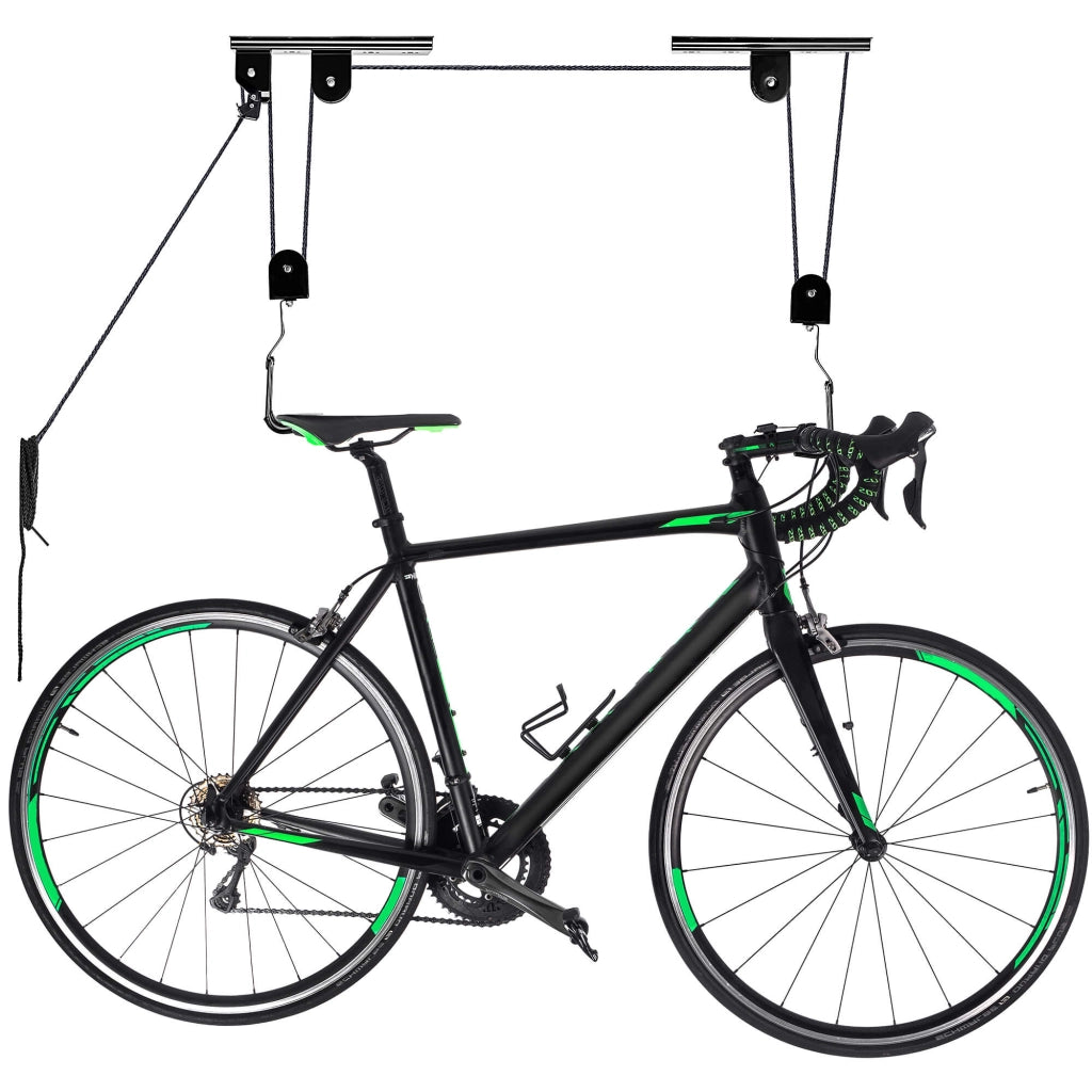 KADAX Supporto per bicicletta da soffitto, gancio per sollevamento biciclette, robusto.