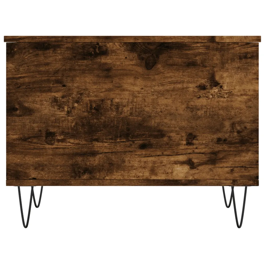 Tavolino da Salotto-Tavolino da soggiorno-Tavolo Rovere Fumo 60x44,5x45 cm Legno Multistrato 344012
