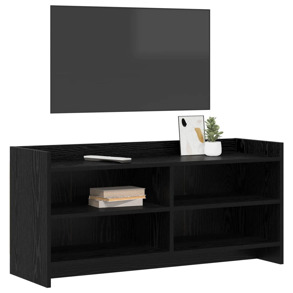 Mobile TV 100 x 33 x 47 cm Rovere Nero Legno ingegnerizzato 8011220
